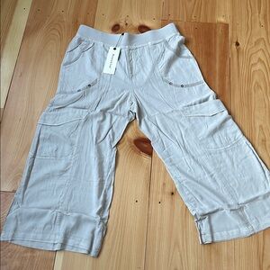 XCVI WEARABLES TWILL FAULKNER CROP